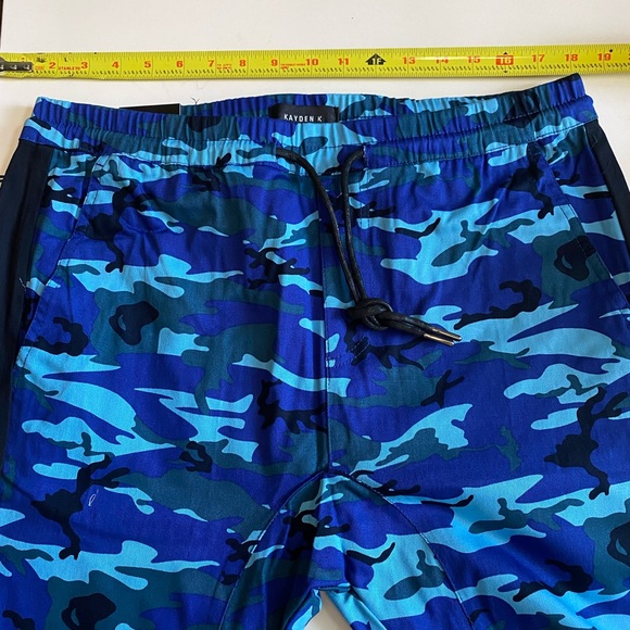 Kayden K Blue Camouflage City Drawstring Jogger L - Picture 5 of 6